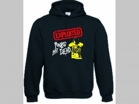 Exploited - Punks not Dead  mikina s kapucou stiahnutelnou šnúrkami a klokankovým vreckom vpredu  